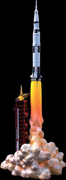 Launch Vehicles und Saturn V Clearing the Tower Modell