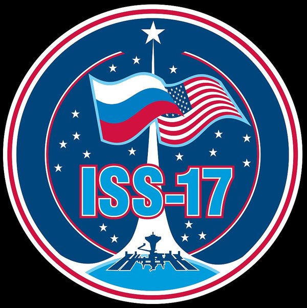 ISS Expedition 17. Aufkleber in Originalgröße