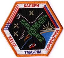 Soyuz TMA 01 M.  Stoffaufnäher