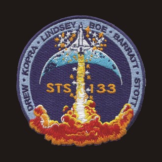 STS 133 Missionsaufnäher - ursprüngliche Crew