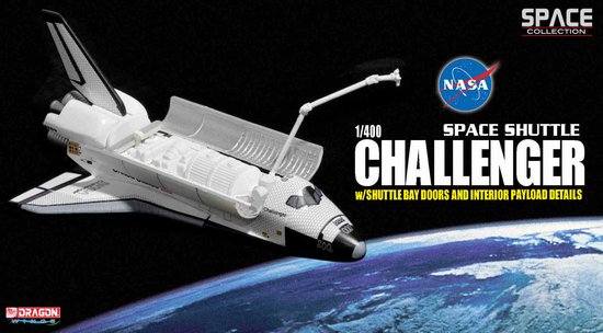 Space Shuttle Challenger in Orbit. Dragon 1/400.