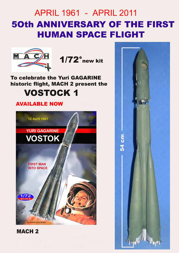 Vostok 1. Mach 2 Models. 1/72