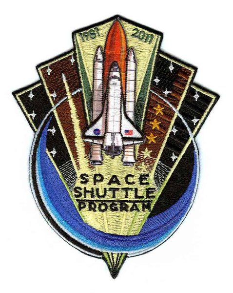 Space Shuttle Program. Aufnäher Großformat!