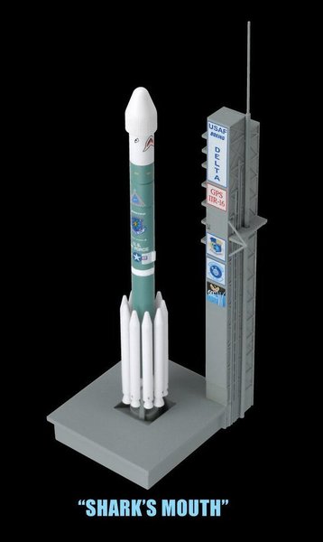 Delta II Raketen Set. 1/400.