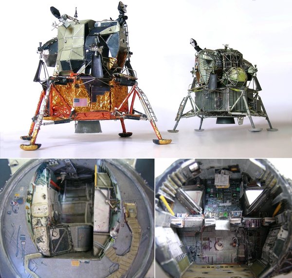 Lunar Module 5 Apollo 11. 1/32. Kartonbausatz.