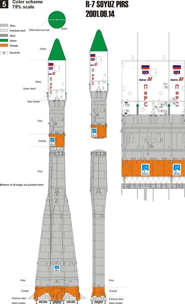 R-7 Soyuz PIRS. Newware. 1/144.