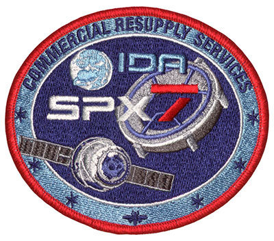 Space X CRS-7. Original-Emblem