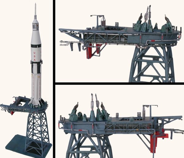 Apollo Launch Platform ‚Milkstool‘ . Kartonbausatz 1/144