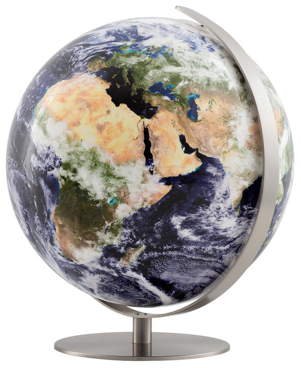 Satellitenbildglobus Erde. 34 cm.