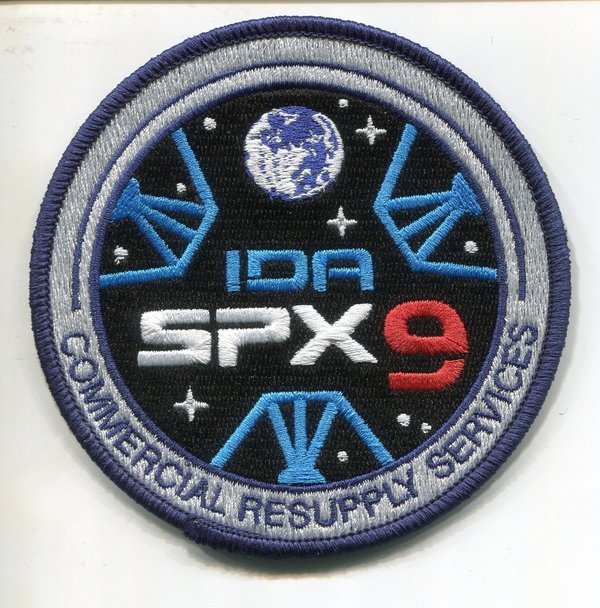 SPX-9 Space X. Stoffemblem