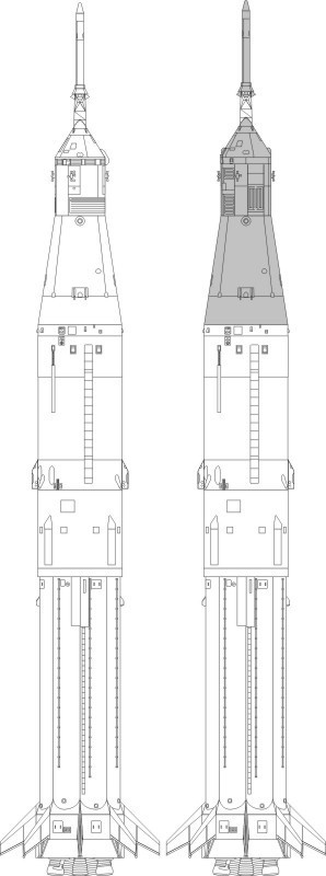 Saturn IB Apollo 1. Newware 141. 1/144
