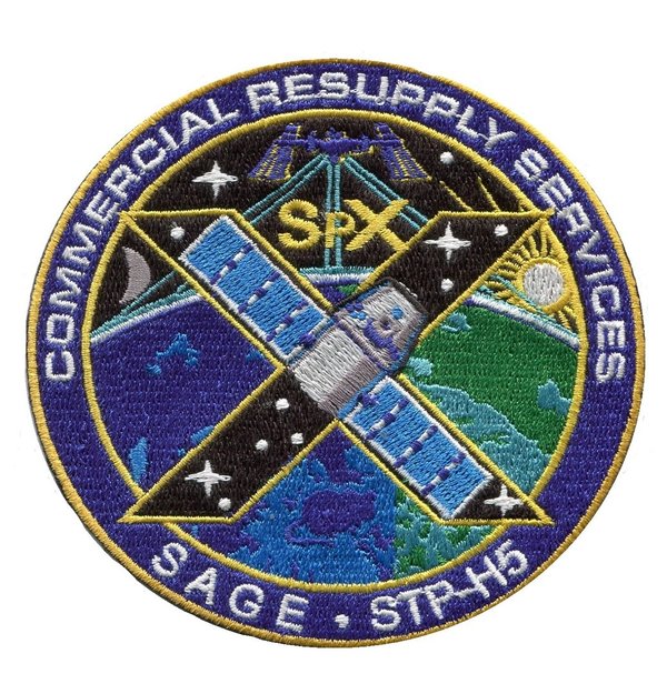 Space X CRS-10. Stoffemblem