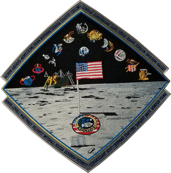 Apollo 50 Years Commemorative Patch MISSION SERIE.