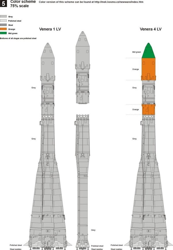 R-7 Molniya Interplanetary Launch Vehicle. Newware 1/144
