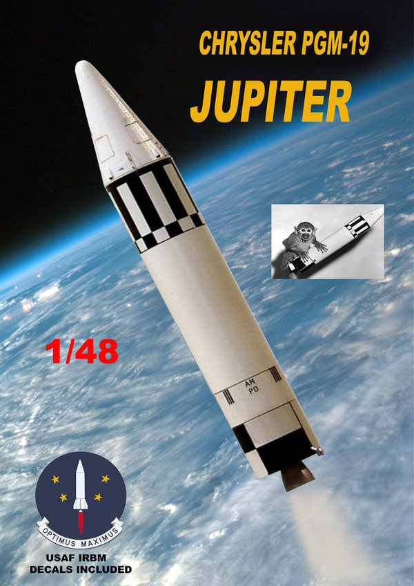 JUPITER US Air Force Rocket PGM 19.  Mach 2. 1/48.