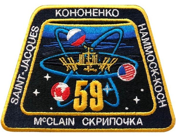 ISS Expedition 59. ALTE VERSION Originalemblem