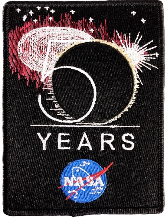 NASA 50 Jahre. Stoffemblem.