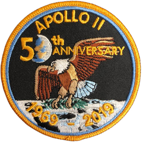 Apollo 11 – 50 Jahre. Jubiläumsemblem