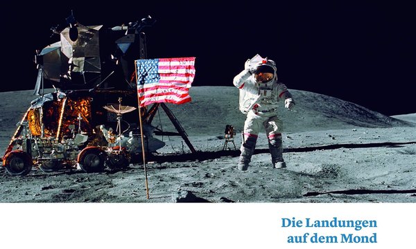 Ein großer Schritt für die Menschheit: 50 Jahre Mondlandung.  Bild der Wissenschaft