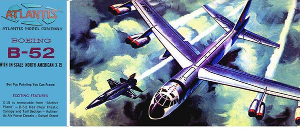 B-52 mit  X-15. Atlantis Models 1/175.