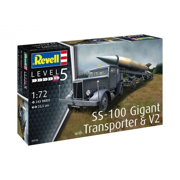 V2  + Transporter + SS-100 Gigant. Revell 1/72.