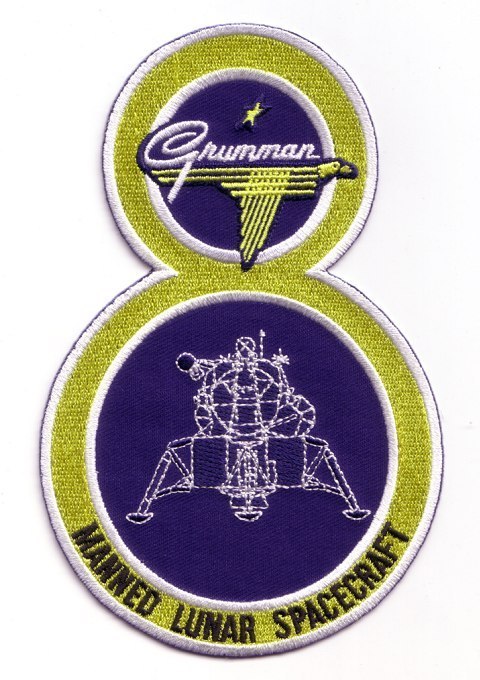 Grumman LM-8 Patch. Stoffaufnäher.