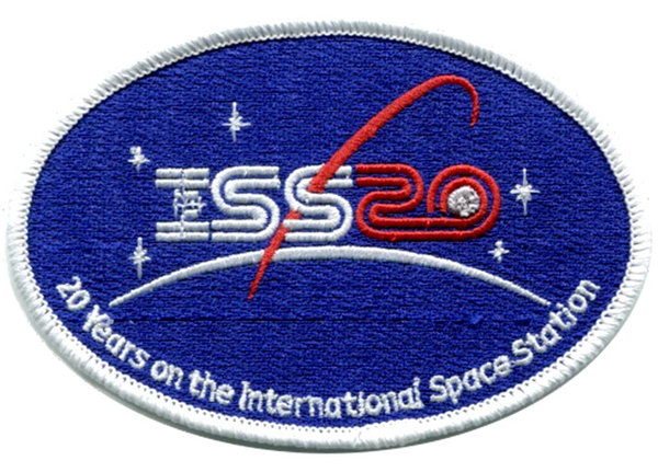 ISS 20 Years. Stoffaufnäher