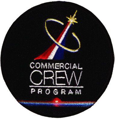 Commercial Crew Program ASTRONAUT Logo. Stoffaufnäher