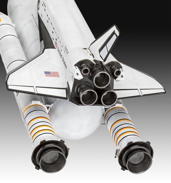 Space Shuttle Orbiter mit Außentank und Feststoffboostern. Revell. 1/144.