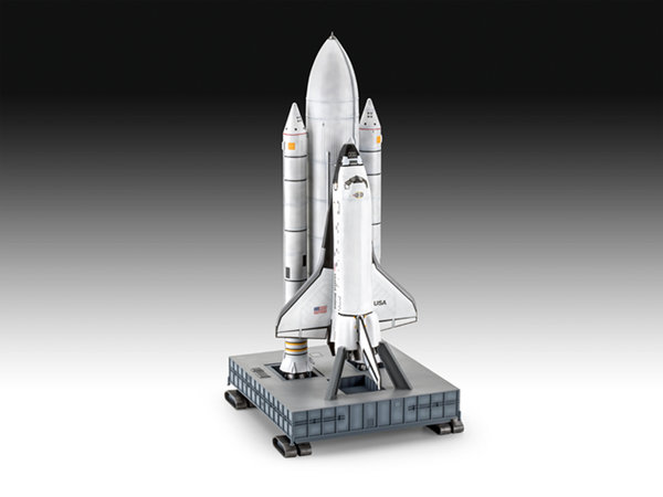 Space Shuttle Orbiter mit Außentank und Feststoffboostern. Revell. 1/144.