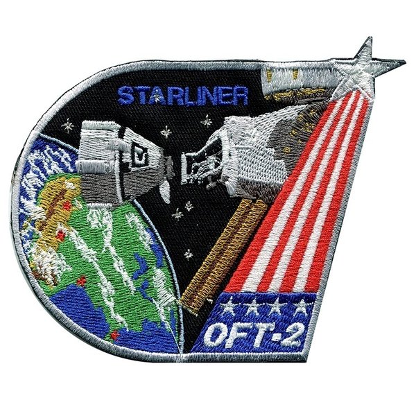 Boeing STARLINER OFT-2 Patch. Stoffemblem