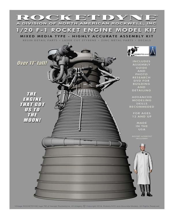 F-1 Engine 1/20.   Accurate Models