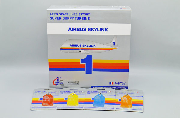Airbus Industrie Aero-Spacelines 377SGT Super Guppy.  JC Wings. 1/200