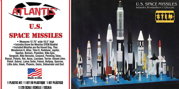 US Space Missiles Set.  Atlantis Models