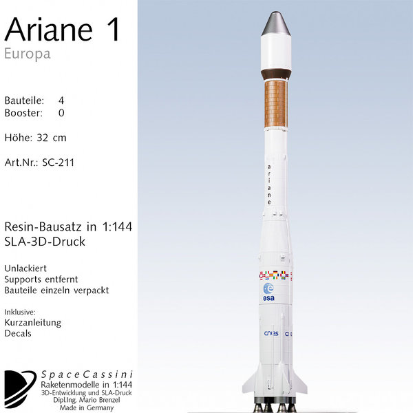 ARIANE 1.  Space Cassini Models 1/144.